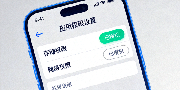 手机权限设置界面截图，显示存储和网络权限授权选项